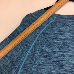 RHONE PELOTON Men’s T-Shirt Size XL Polyamide Blue Crew Neck Short Sleeve