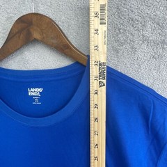NWOT Lands’ End Men’s XXL Super-T Shirt Blue 100% Cotton Casual Crewneck Short