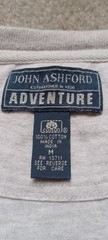 Vintage John Ashford Adventure Men’s Medium Cotton Light Beige Shirt