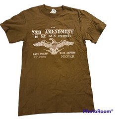 The 2nd Amendment Men’s New Brown T-shirt