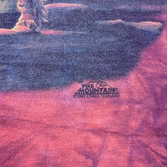 Vintage 1997 Native American Eagle Wolf Creek Indian Village Tie Dye Shirt Large
