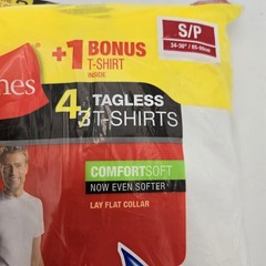 4 Hanes Men’s ComfortSoft 100% Cotton Lay Flat Collar Blank T-Shirt 2135VT Small
