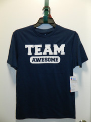 Autism Awareness Shirt Team Awesome Brand New -Blue size LARGE -UNISEX