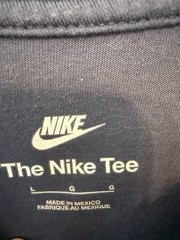 NIKE MENS MAX90 LARGE T-shirt, Loose Fit, Heavyweight, Blue, Nike Racing Team