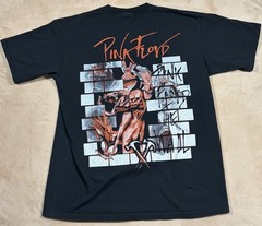 Vintage Pink Floyd The Wall Tee Shirt Yazbek Large Rock Death Double Sided