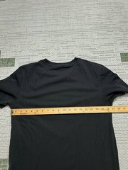 Lacoste Shirt Mens Medium Black Green Cotton Blend Pullover *