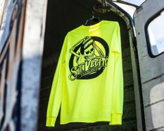 Men’s Suavecito OG Safety Green Long Sleeve Shirt (S M L XL 2XL 3XL 4XL 5XL)