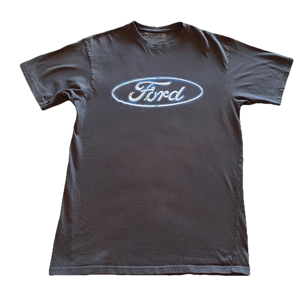 Ford Motor Company T-Shirt Men’s Large Gray Cars Trucks Automotive Garage Dad