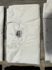 Lot of 8 PRO 5 Super Heavy Blank Black & White Short Sleeve T-Shirts Work XL