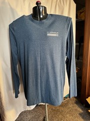 Men’s Long Sleeve T Shirt Gray Blue Sz MD M by Under Armour School Casual Nice
