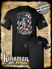 Freedom Isn’t Free Patriotic American Flag 2-Sided T-Shirt – 2nd Amendment USA