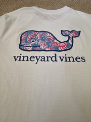 Vineyard Vines Men’s Seashells Whale T-Shirt Size Large