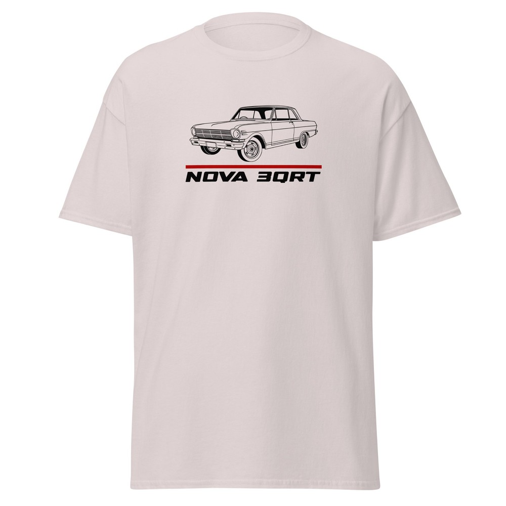 For Chevrolet Nova 1962 3QRT Muscle Fans Custom Car T-Shirt Birthday Gift