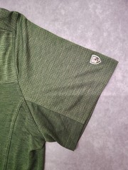 Kuhl Engineered Krew TShirt Mens XL Green Wicking UPF Breathable Outdoor Hiking