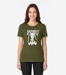 UNISEX MEN WOMENS TEE TSHIRT UNHOLY GIRL EMO COMFORT FIT ALL SEASONS POSTER ART