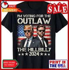 Vintage I’m Voting For The Outlaw And The Hillbilly 2024 Unisex T-Shirt