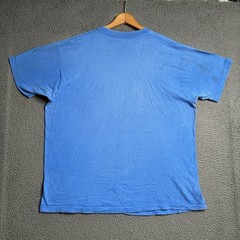 VTG 80s Faded Selvedge Front Pocket Worn Cotton Blank Single Stitch T-Shirt 2XL