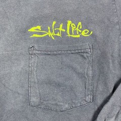 Salt Life Shirt Adult L Blue Long Sleeve Fishing Boating Beach Outdoor Mens