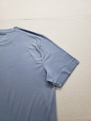 Old Navy Active Men Shirt L Light Blue Crew Neck Flat Front Pullover Casual Tee