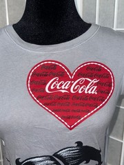 Vintage 1990’s Betty Boop Coca Cola Red & Gray T-Shirt Size Large
