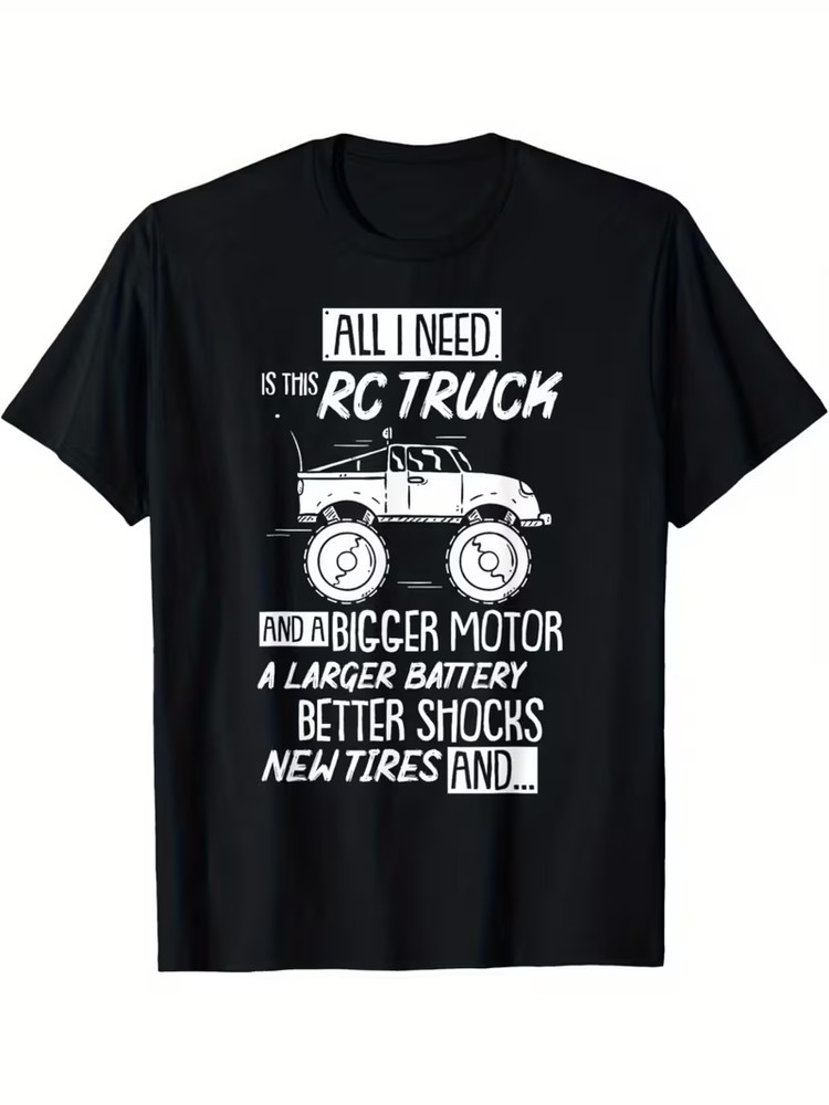 Funny RC Racing Cars RC Trucks Radio Control Cars Sayings Mens T Shirts