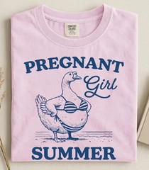 Funny Pregnancy Announcement Shirt Cute Goose Summer Tee