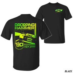 Dropping the Hammer Chevy T-Shirt, Retro 90s Stock Car Racing Graphic