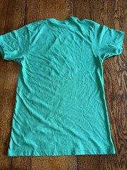 Homage Coach Of The Year Tee Shirt Green Yellow Medium Retro Style Made USA
