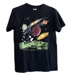 Vintage 90’s Human-i-Tees GLOW IN THE DARK Meteor Shower Very Rare Small