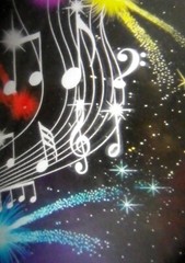 MUSICAL NOTES Men’s T-Shirt Music Lover XL SIZE 42 POLYESTER DOUBLE SIDED