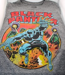 Marvel Black Panther Jack Kirby Comic Cover T-Shirt Mens Medium Gray Tri-Blend
