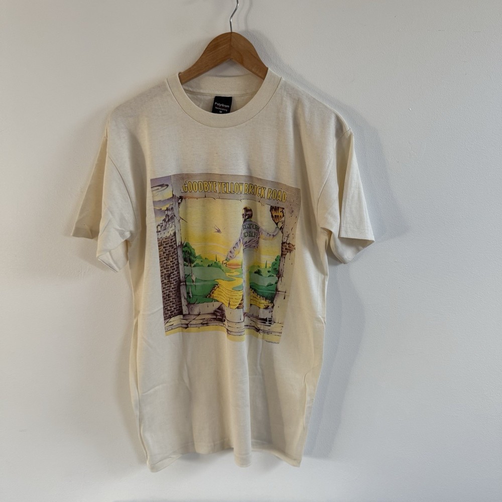 Elton John Vintage 1991 Goodbye Yellow Brick Road T Shirt Medium Polygram