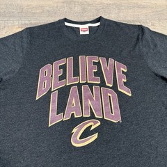 Homage Mens Cleveland Cavaliers T-Shirt Medium Gray BelieveLand Flawless B15