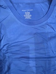Stacy Adams Men’s Royal Blue Crew Neck T-Shirt Size S Small Poly Spandex NWT