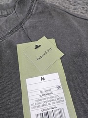 Men’s Crew Neck T Shirt 2 PK Medium Black Charcoal Pocket Relaxed Fit Goodfellow