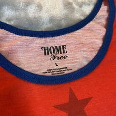 Home Free Tank Top Mens Large Red California Bald Eagle Patriotic Stars 1776