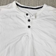 Public Rec Shirt Mens XL White Long Sleeve Henley Jersey Casual Soft Athletic
