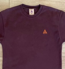 Nike NRG ACG Embroidered Lungs Tee-Heavyweight Cotton-Men’s S-Deep Burgandy
