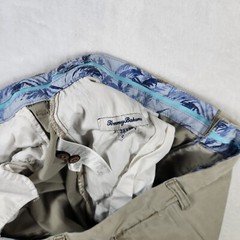 Tommy Bahama 38×32 Flat Front Chino Pants Khaki Relaxed Fit Lightweight