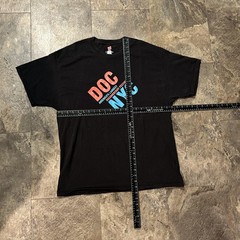 Hanes Shirt Mens XL Black DOC NYC 2016 Documentary Film Festival Graphic Tee