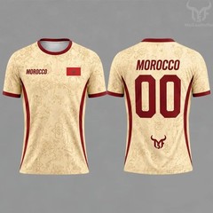 Morocco Football Shirt 2026 World Cup Team Shirts Polyester T-Shirts