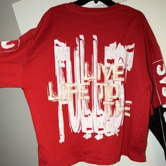 Valabasas Cascada Red Graphic Print Cotton Jersey Long Sleeve T-Shirt Men’s L