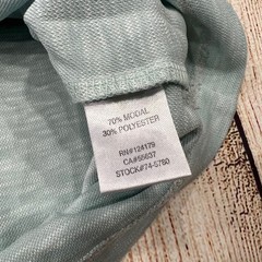 Johnston & Murphy Mens V-Neck T-Shirt Large Sage Green Marled Modal Blend