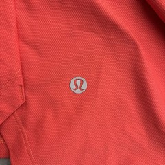 Lululemon Vented Tennis Shirt 1/4 Zip Mens XL Red Short Sleeve Blade Collar