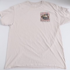 Leesburg FL Bikeers 2017 Motorcycle Short Sleeve Men’s TAN size Medium t shirt