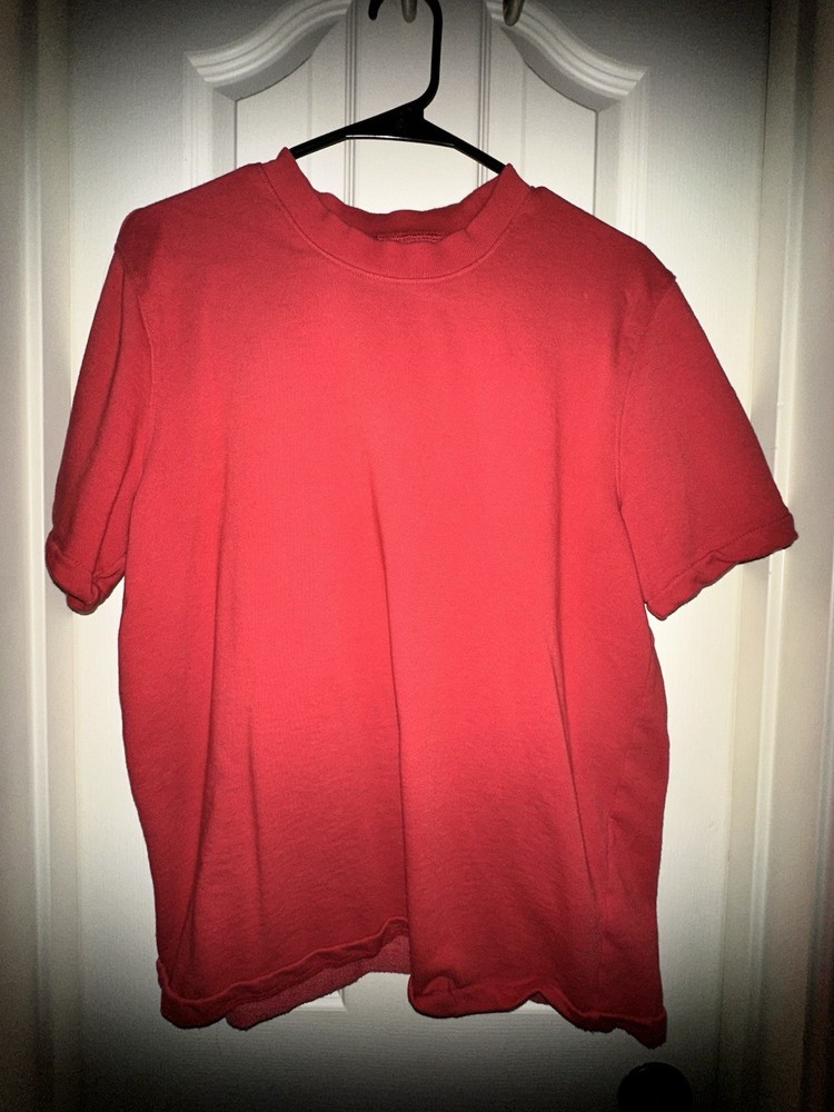 Blank Red Heavyweight Old Navy Tee Mens Size Large (Good Quality!)