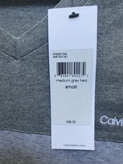 NEW Calvin Klein Men’s Small Gray Tri Color T-Shirt Short Sleeve NWT $45