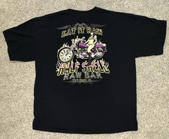 VTG Half Shell Raw Bar Key West, FL T-Shirt |Biker Babe Graphic “Eat It Raw” XL