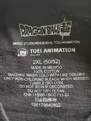 Vintage Dragon Ball Z Men’s 2XL Black Graphic Logo T-Shirts Crew Neck Lot of 3