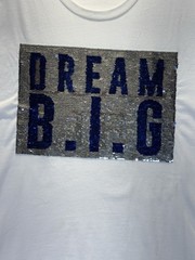 Sean John men’s short-sleeved white graphic t-shirt with sequins, Luxe Life, 3XL